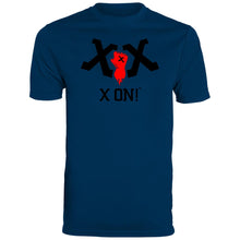 Load image into Gallery viewer, X ON! Men&#39;s Wicking Performance Sport T-Shirt Black logo - Fear Off
