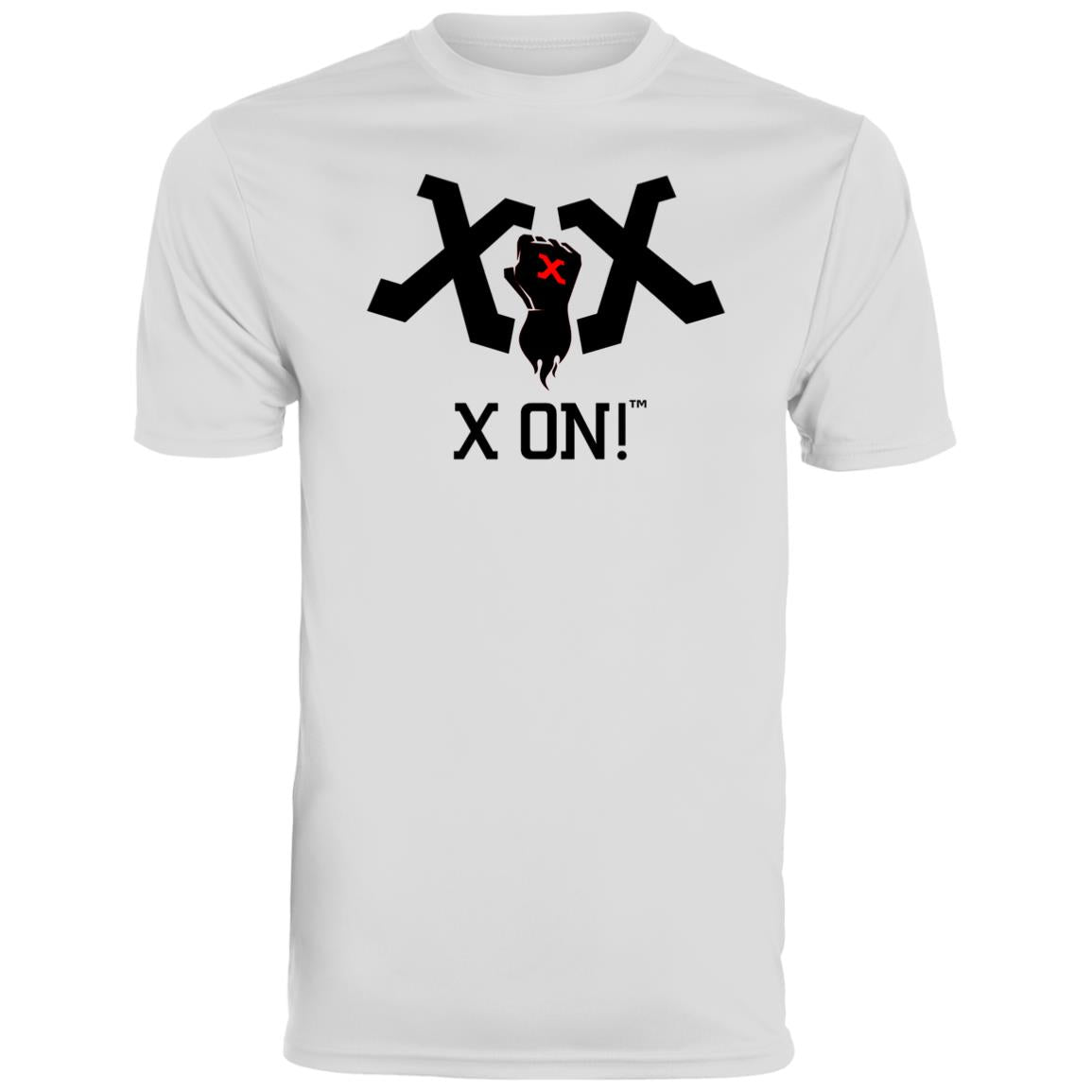 X ON! Men's Wicking Performance Sport T-Shirt Blacked out logo - Fear Off