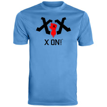 Load image into Gallery viewer, X ON! Men&#39;s Wicking Performance Sport T-Shirt Black logo - Fear Off
