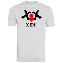 Load image into Gallery viewer, X ON! Men&#39;s Wicking Performance Sport T-Shirt Black logo - Fear Off
