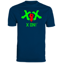 Load image into Gallery viewer, X ON! Men&#39;s Wicking Performance Sport T-Shirt Neon Green logo - Fear Off
